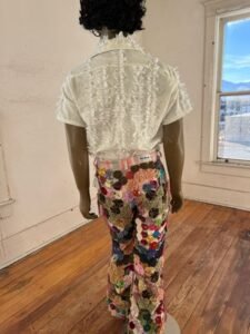 Donut Slouche Set  white tab shirt L