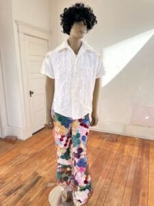 Donut Slouche Set  white tab shirt L