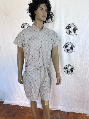 Mens Romper XL Check Shorts