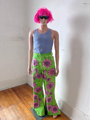 Flower Power Pants 31-32 Air brushed Bells