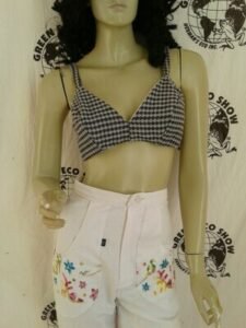 Womens Pants Embroidered Shoes W 28"