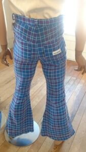 Mens Bedspread Pants Plaid 33 X 31