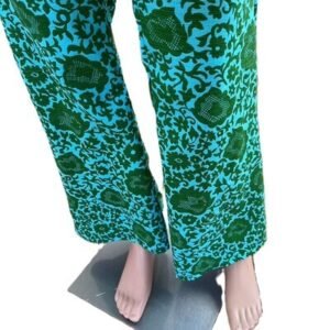 Mens Flowered Silk Pants 29-30