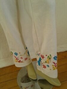 Womens Pants Embroidered Shoes W 28"