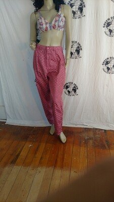 Womens Pants Satin Blend Rose pink M w 30"