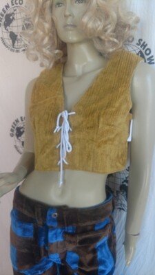 Old Work  Gold Vest Lace up M