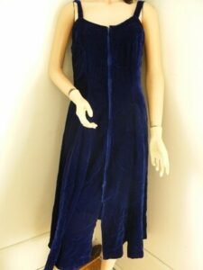 Blue Velvet Evening Dress M USA