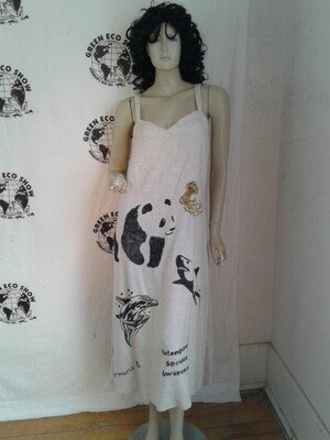 Womens Endangered Species Long Dress M -L