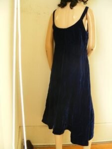 Blue Velvet Evening Dress M USA