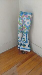 Mens Terrycloth Patchwork Pants Bells  29 X 33