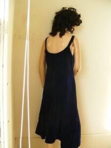 Blue Velvet Evening Dress M USA