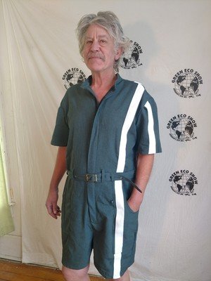 Mens Romper Racing Stripe XL Green
