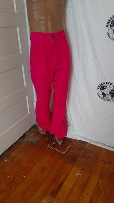 Pink Mens Pants Bells S 30" USA Corduroy