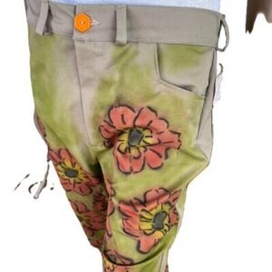 Mens Flower Pants Jeans bells 34