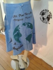 Womens Endangered Species Wrap Hemp Skirt 8 blouse M