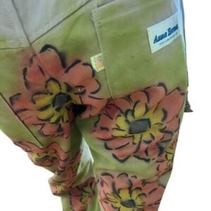 Mens Flower Pants Jeans bells 34