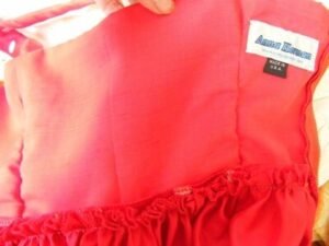 Red Polkadot Swing Dress S  26" W