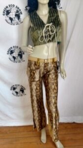 Snake Pants  S hip huggers with Cotton 32