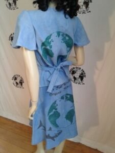 Womens Endangered Species Wrap Hemp Skirt 8 blouse M