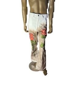 Mens Rose Pants with Rhinestones 33-34