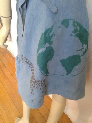 Hermans Hemp Wrap around Skirt L World