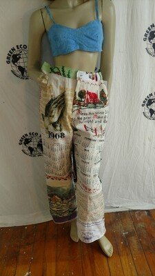Womens Calendar Pants W 32" L Houses