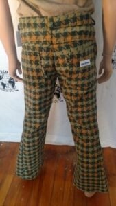 Mens Plaid Corduroy Jeans XL 37