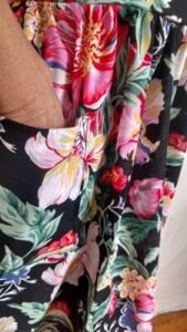 Womens sun Dress Lg Flowers Small
