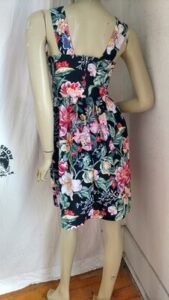 Womens sun Dress Lg Flowers Small