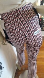 Womens Striped Fringe Bell Jeans w 26" S