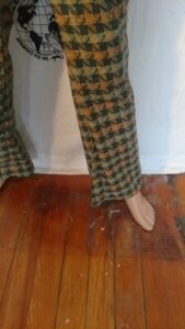 Mens Plaid Corduroy Jeans XL 37