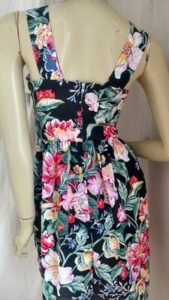 Womens sun Dress Lg Flowers Small