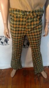 Mens Plaid Corduroy Jeans XL 37