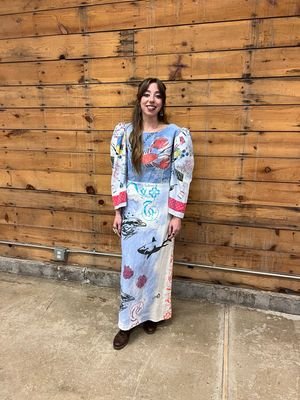 Lobster Dolphins Shark Dress M 