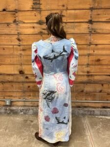 Lobster Dolphins Shark Dress M 