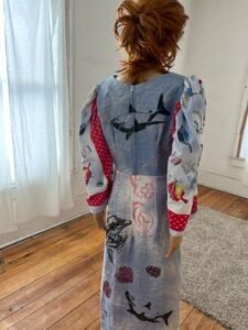 Lobster Dolphins Shark Dress M 