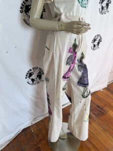 Womens Embellished High Fashion Pants L 