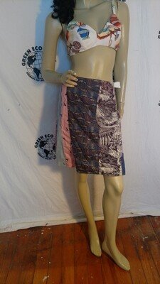 Patchwork Skirt S Short S 28"