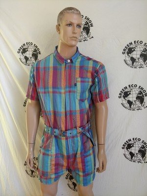 Mens Romper Madris  L Plaid