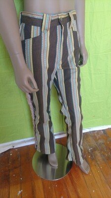 Mens Western Pants 34 Striped