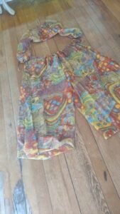 Harem Pants Crop Top Set M - L