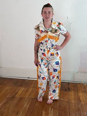 Womens Western Kite Jumpsuit M
