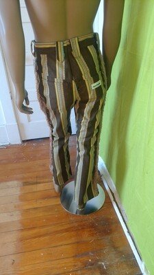 Mens Western Pants 34 Striped