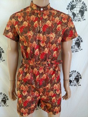Mens Romper Autum Leaves M -L