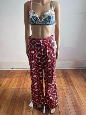 Womens Geo Circles Pants M 30" W by A Herman