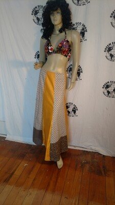 Patchwork Festival Skirt by A Herman  W 28"