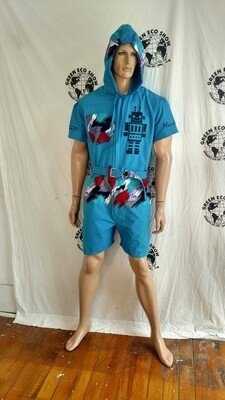 Mens Romper M -L Robot Hoody