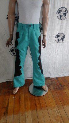 Mens Western Pants Bells With Deerskin 34