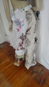 Womens High waisted Patchwork Pants 30' X 30 