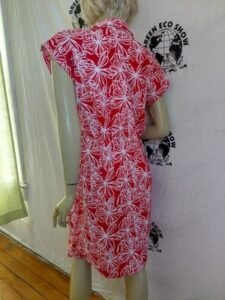 Womens Dress Red White Button up M